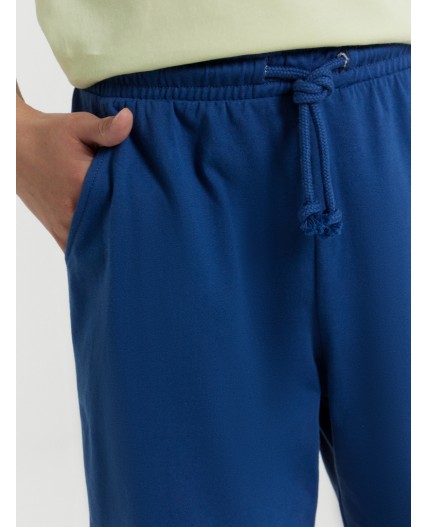 Шорты полуночно -синий +молочный шоколад +печать