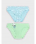 Трусы свежая мята +чайки на голубом