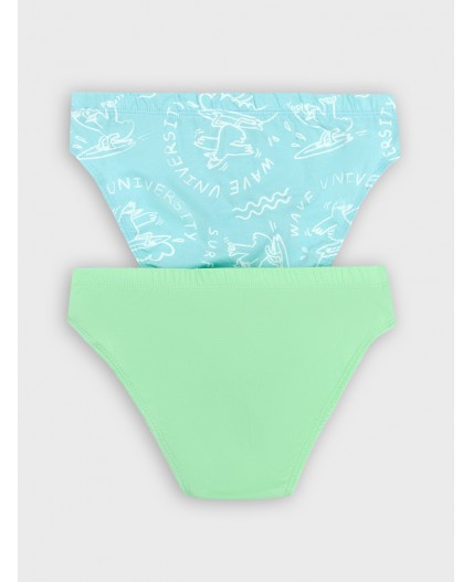 Трусы свежая мята +чайки на голубом