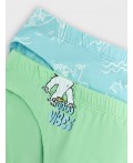 Трусы свежая мята +чайки на голубом