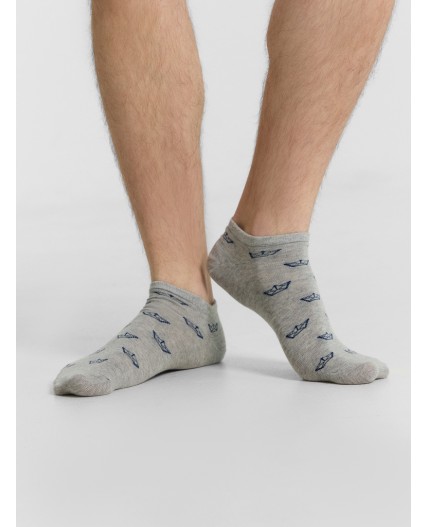Носки серый меланж-3/