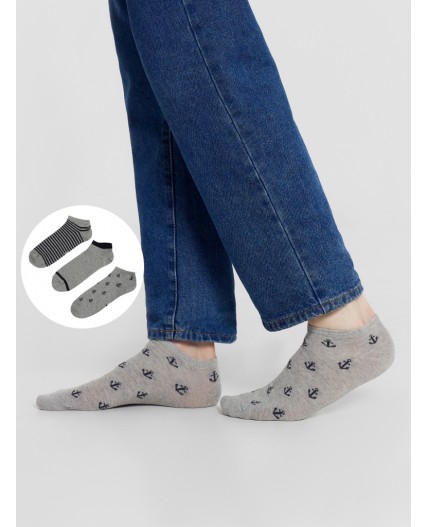 Носки серый меланж-3/