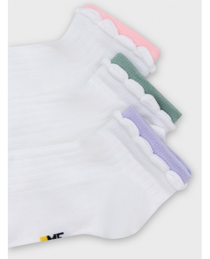 Носки белый/розовый/св.эвкалипт/св.лаванда/