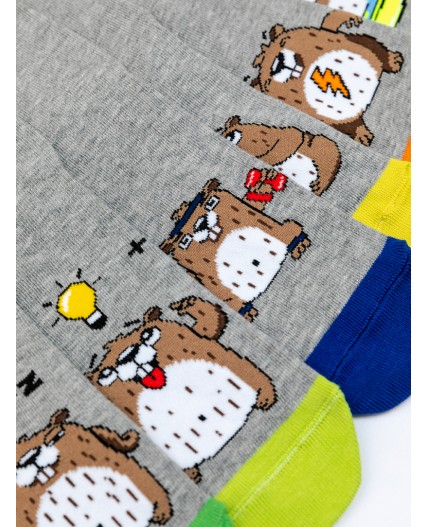 Носки серый меланж-7/