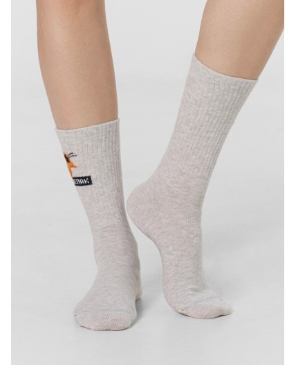 Носки св.серый меланж-7/