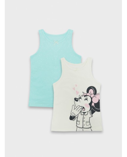 Топ молочный +горох на бирюзе