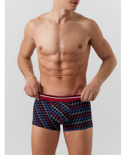 Трусы синий океан +вино +разноц. узор на черном