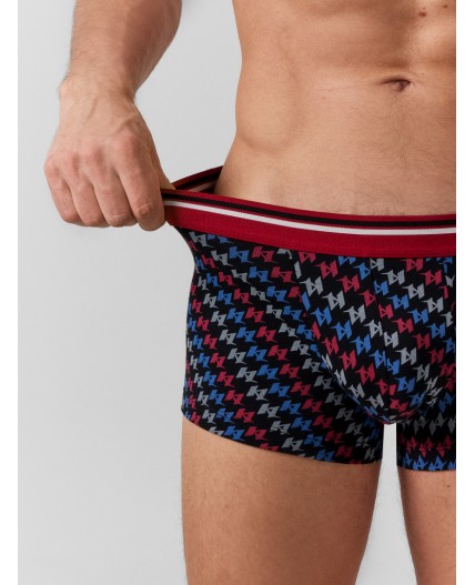 Трусы синий океан +вино +разноц. узор на черном