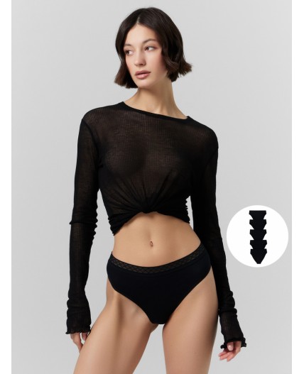 Трусы черный