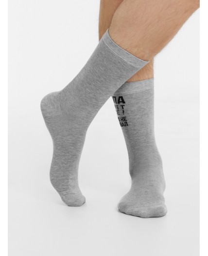 Носки серый меланж-3