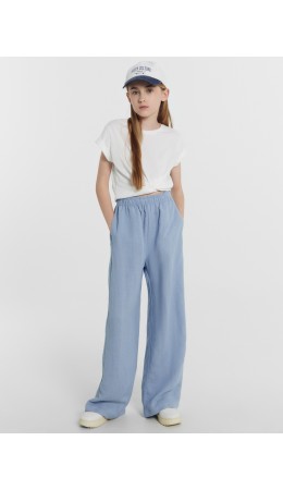 Брюки серо -голубой