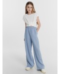 Брюки серо -голубой