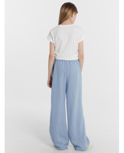 Брюки серо -голубой