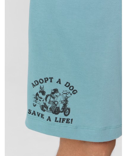 Шорты морская волна +печать