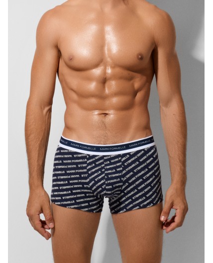 Трусы надписи на т.синем +т.синий +узор на т.синем