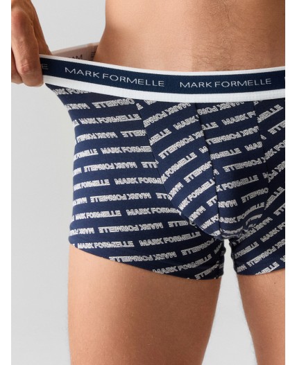 Трусы надписи на т.синем +т.синий +узор на т.синем