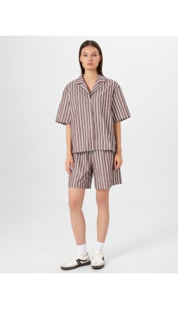 Комплект широкая кофейная полоска