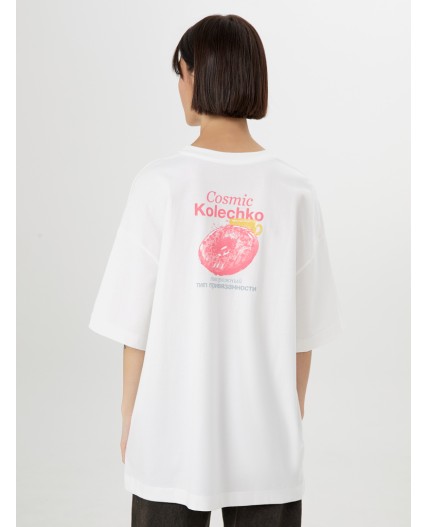 Футболка белый +печать11