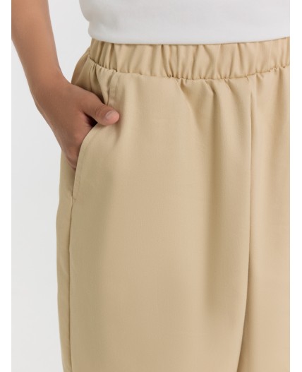 Брюки темно -бежевый