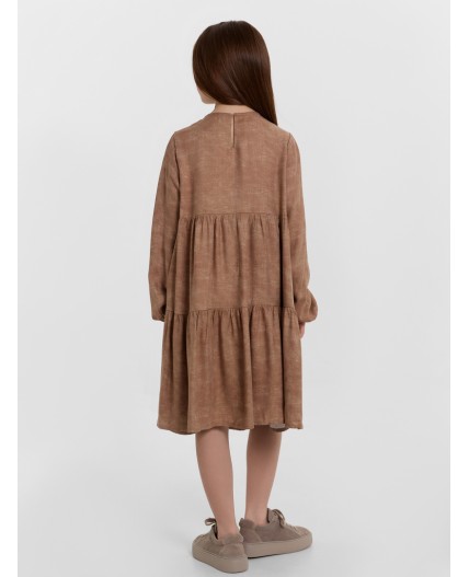 Платье набивка шоколадный деним