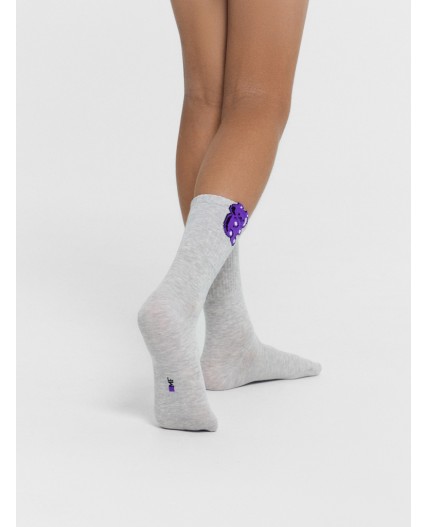 Носки св.серый меланж