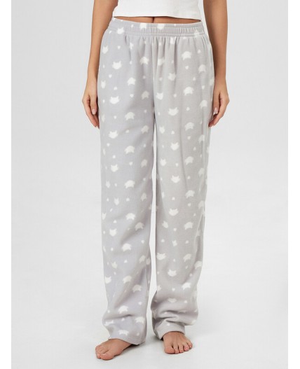 Брюки котики на сером