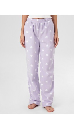 Брюки сердечки на лаванде