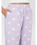 Брюки сердечки на лаванде