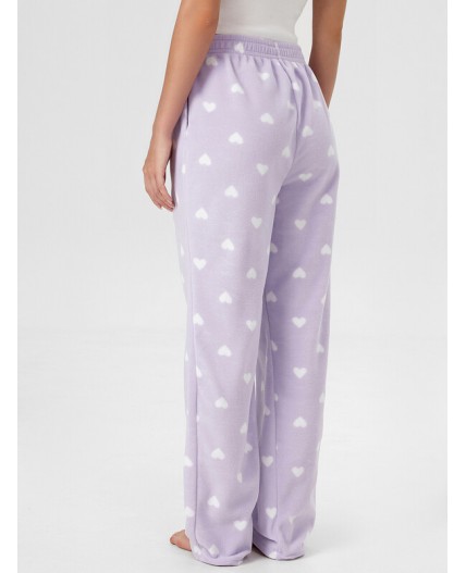 Брюки сердечки на лаванде