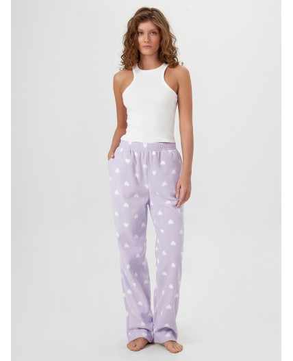 Брюки сердечки на лаванде