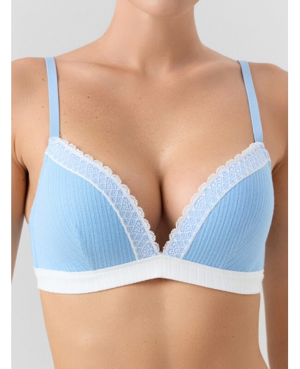 Бюстгальтер сине -голубой1