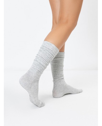 Гольфы св.серый меланж