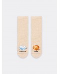 Носки бежевый меланж