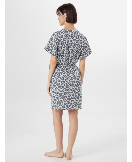 Пеньюар серый леопард