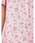 Платье мелкий цветочек на розовом