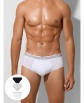 Трусы белый +серый меланж 4306-А +черный