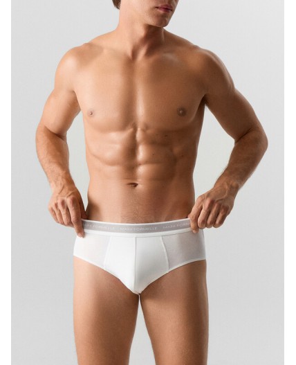 Трусы белый +серый меланж 4306-А +черный
