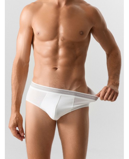 Трусы белый +серый меланж 4306-А +черный