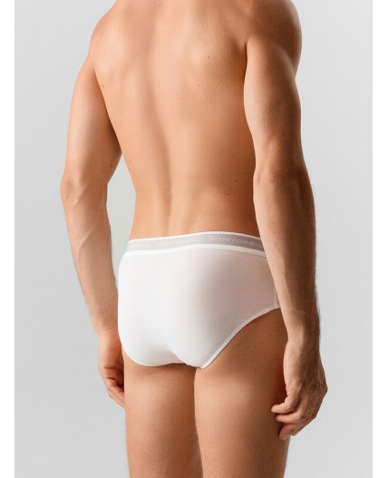 Трусы белый +серый меланж 4306-А +черный