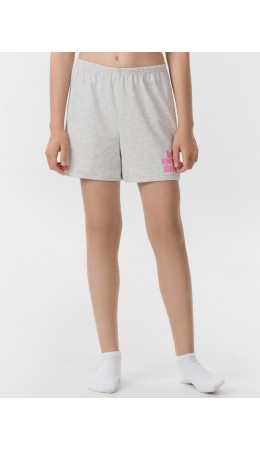 Шорты серый меланж