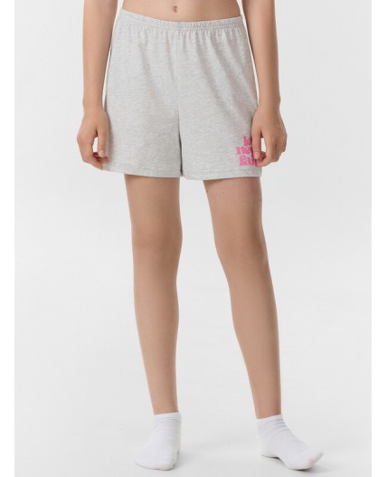 Шорты серый меланж