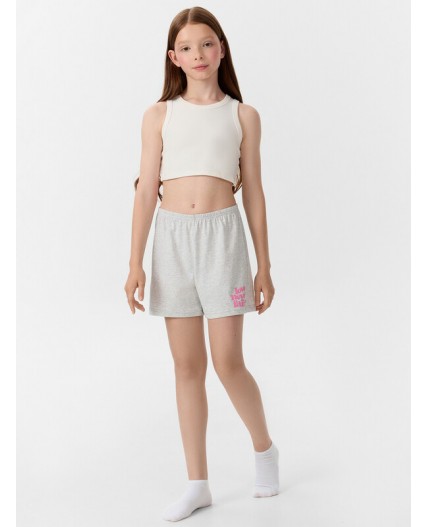 Шорты серый меланж