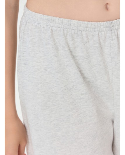 Шорты серый меланж