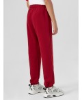 Брюки гранатовый красный