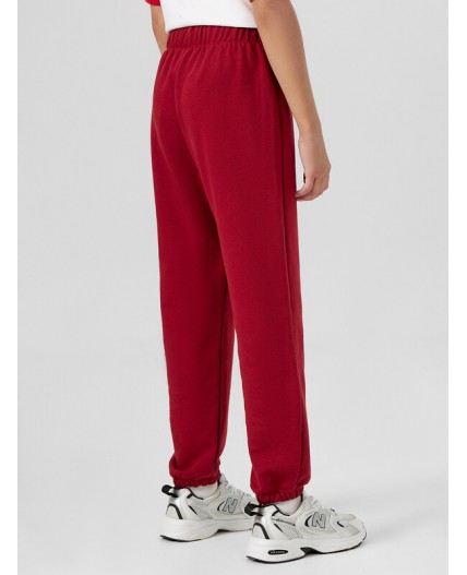 Брюки гранатовый красный