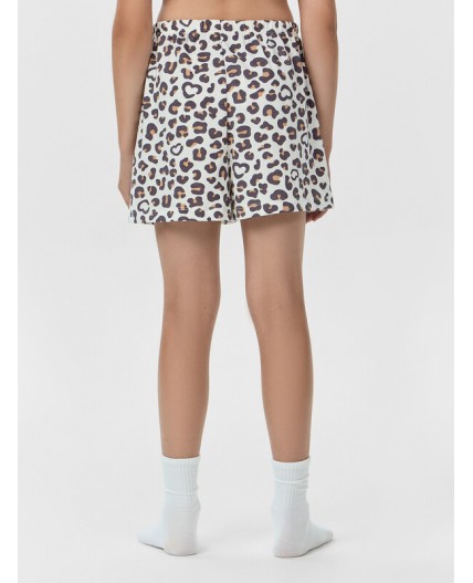 Комплект леопардовые сердечки на молоке