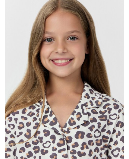 Комплект леопардовые сердечки на молоке