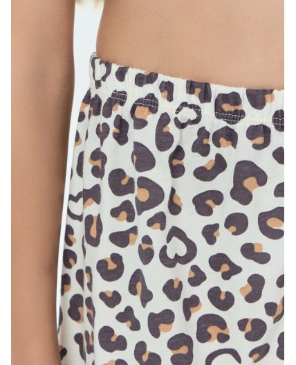 Комплект леопардовые сердечки на молоке