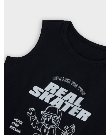 Комплект черный +ч/б клетка