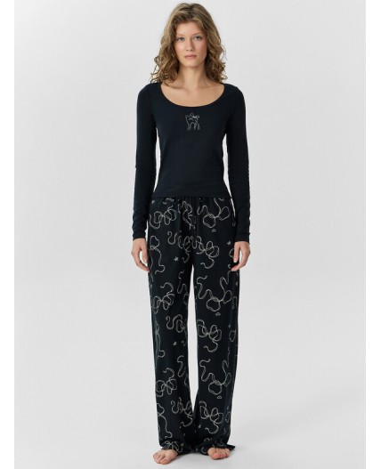 Комплект черный +бантики на черном